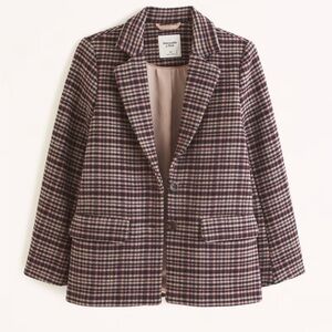 NWT Abercrombie Wool-Blend Blazer Coat